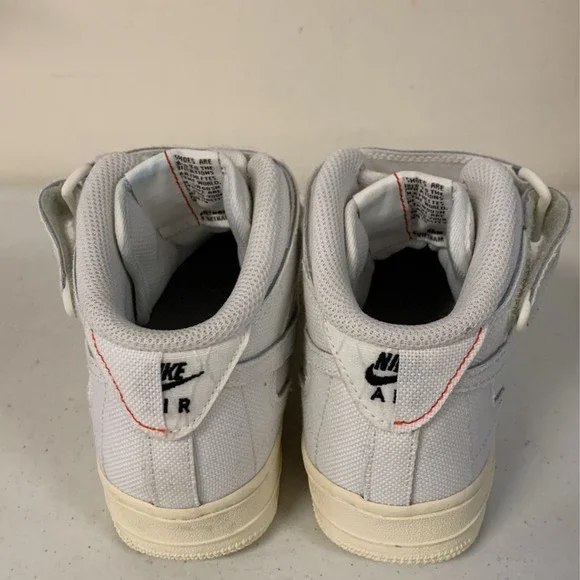 Nike Women's SIZE 6.5 Air Force 1 '07 Mid Sneakers, Summit White - Picture 6 of 10